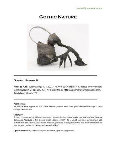[thumbnail of Heavy Weather - a creative intervention by Kevan Manwaring]